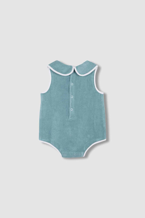 Gocco Babygro de terry verde bege