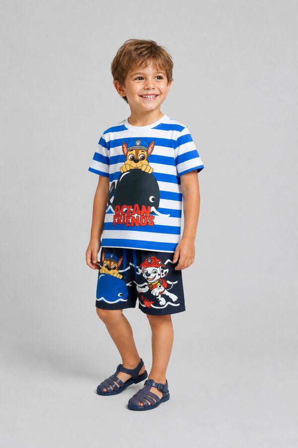 Name it T-shirt Patrulha Pata azul