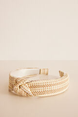 Women'secret Diadema pelo rafia arena nude