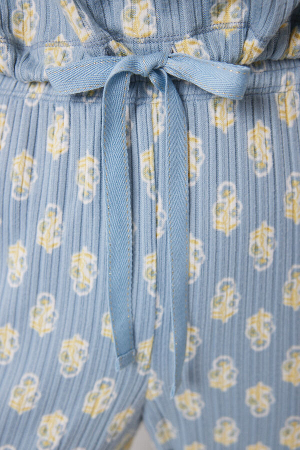 Women'secret Pijama largo canal&eacute; soft touch flores estampado
