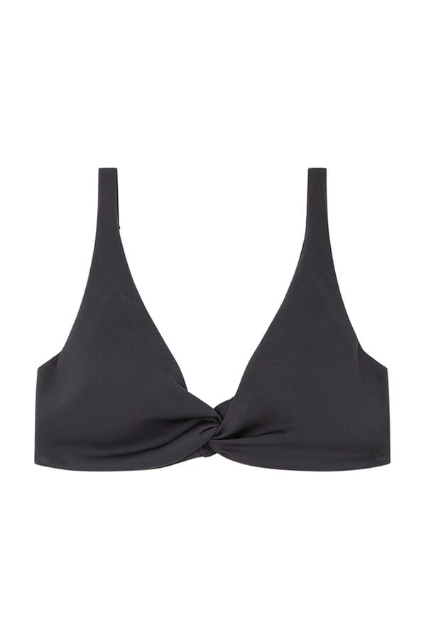 Women'secret Top bikini gran capacidad neopreno negro negro