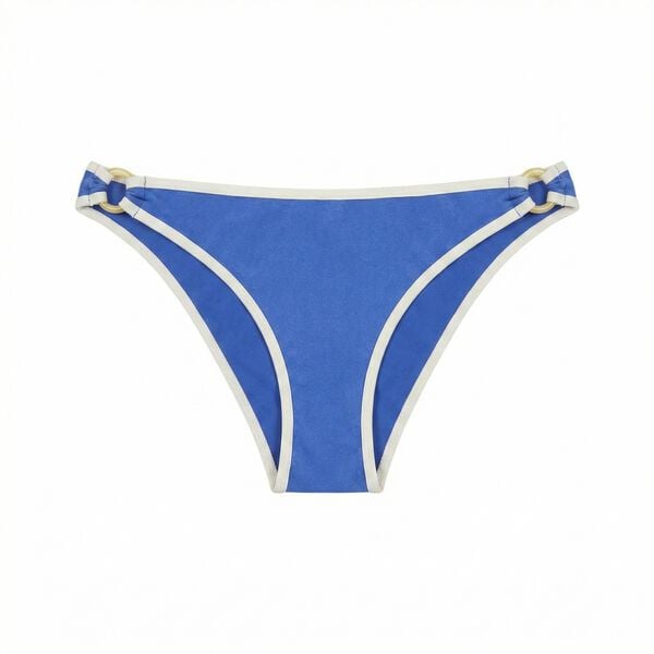 Women'secret Cueca de biqu&iacute;ni cl&aacute;ssica azul semibrilhante azul