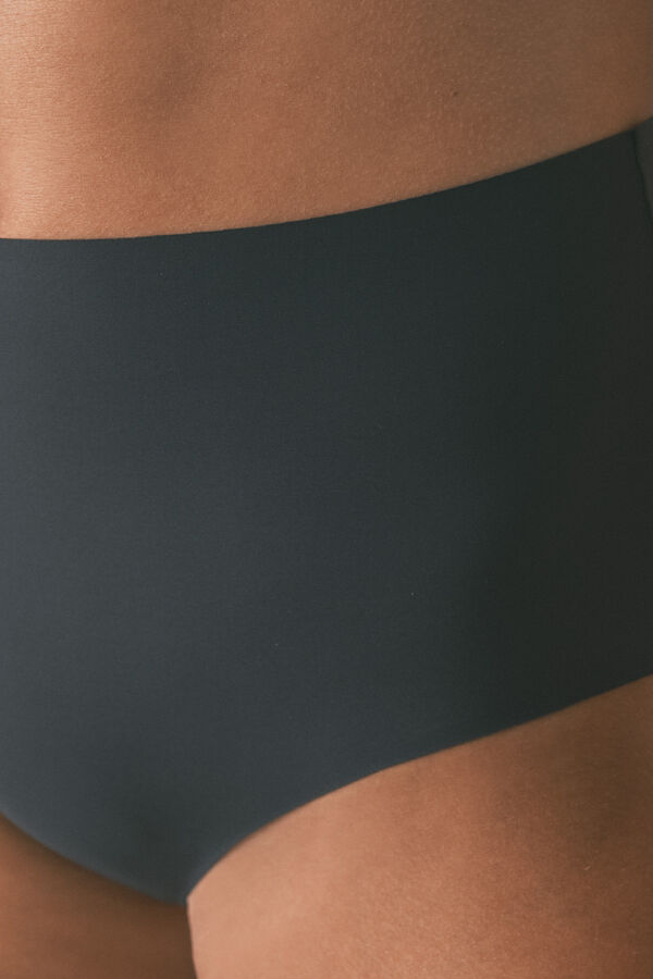 Women'secret Braga alta cl&aacute;sica microfibra gris gris