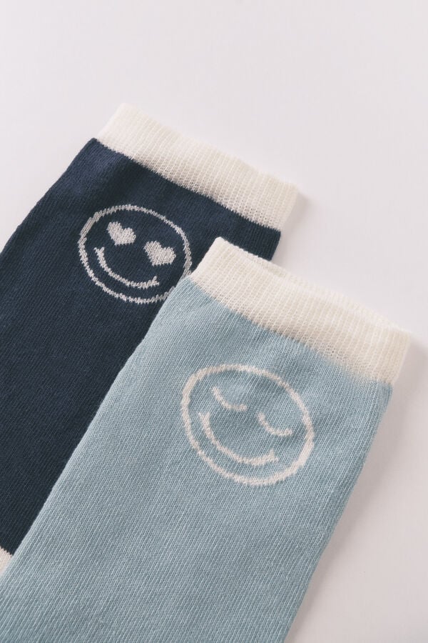 Women'secret Pacote de 3 meias curtas Smiley  estampado