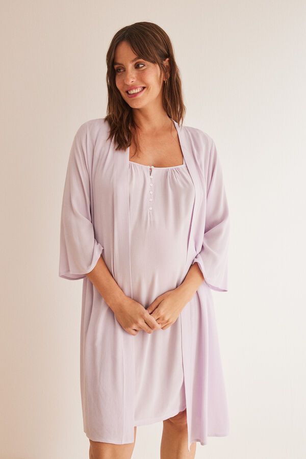 Women'secret Camis&oacute;n de lactancia lila 'maternity' morado/lila