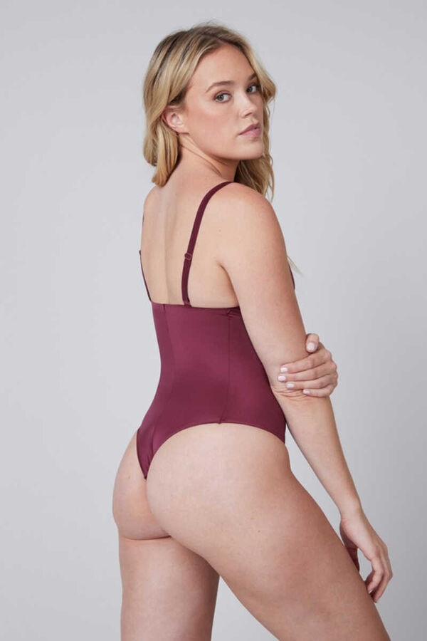Spanx Body tanga de compresi&oacute;n burdeos