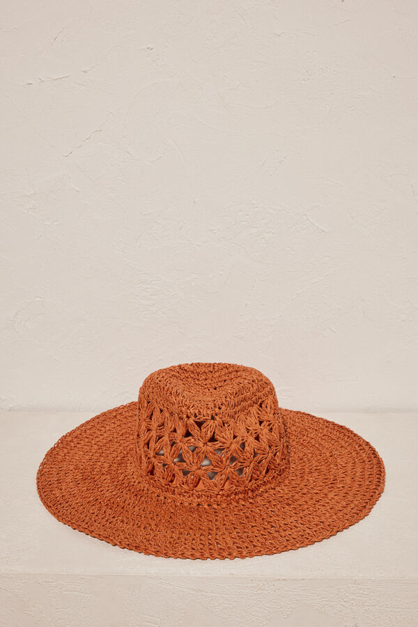 Women'secret Sombrero r&uacute;stico calados nude