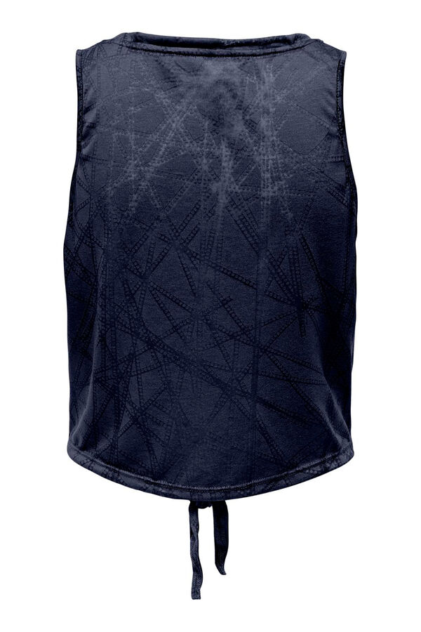 Only Play Camiseta de tirantes nudo azul