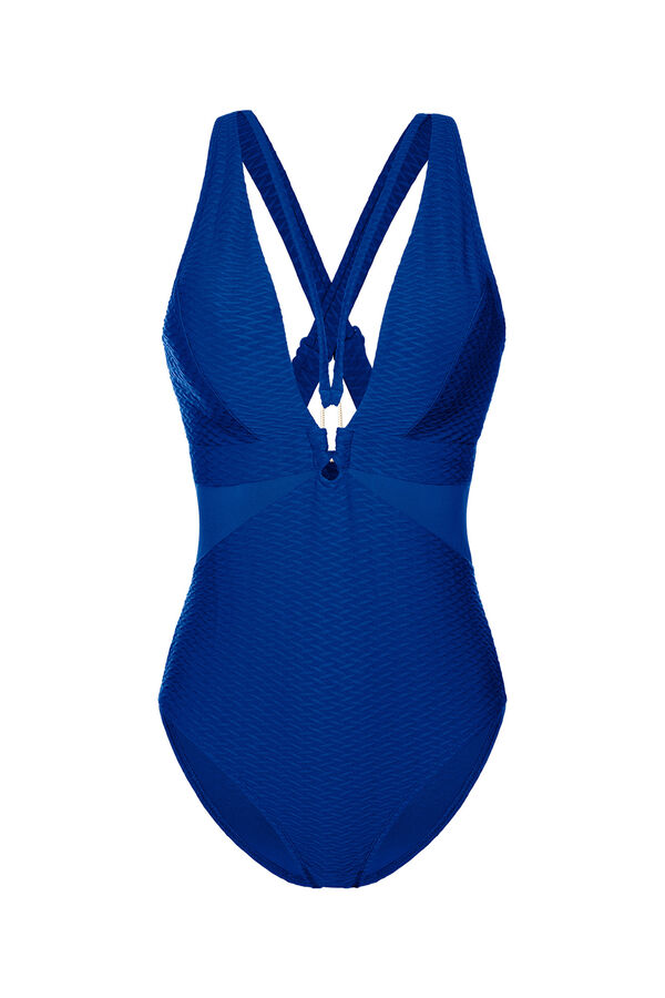 Dorina Bañador moldeador escote azul