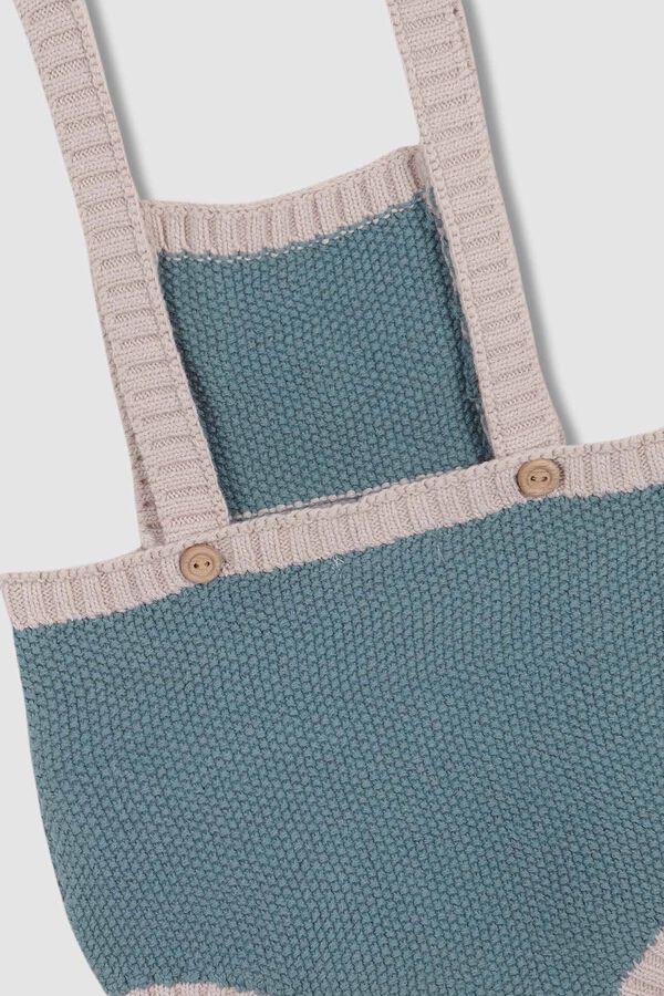 Gocco Bombacho Con Tirantes A Contraste Azul Claro turquesa