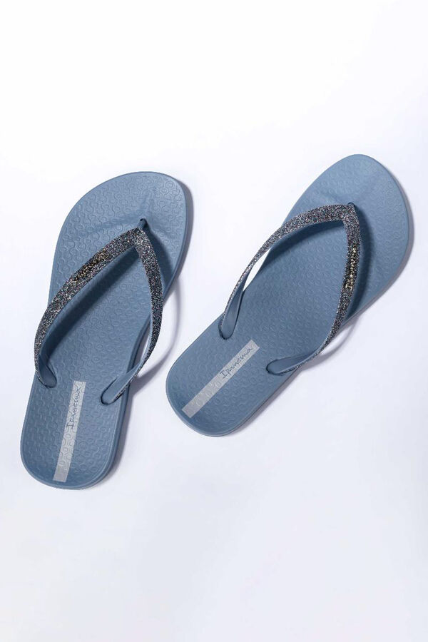 Ipanema Chinelos lolita azuis com glitter azul