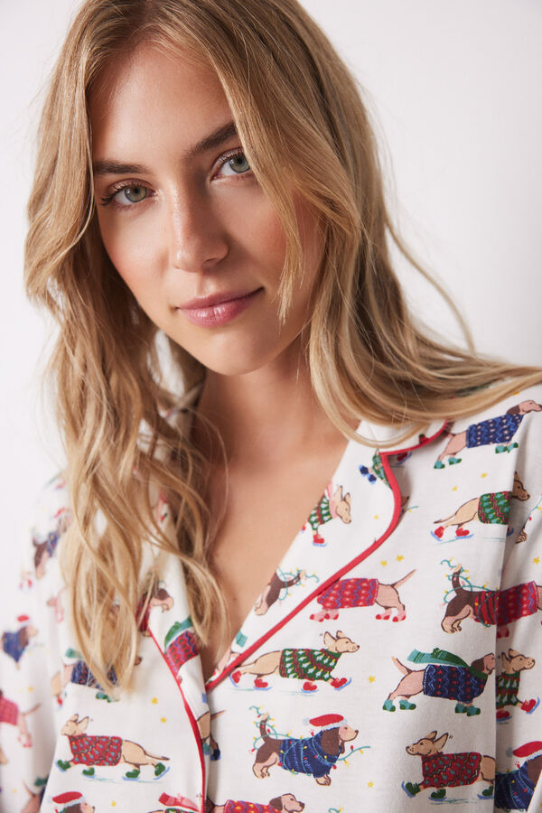 Women'secret Pijama camisa colorida para cachorro 100% algod&atilde;o estampado