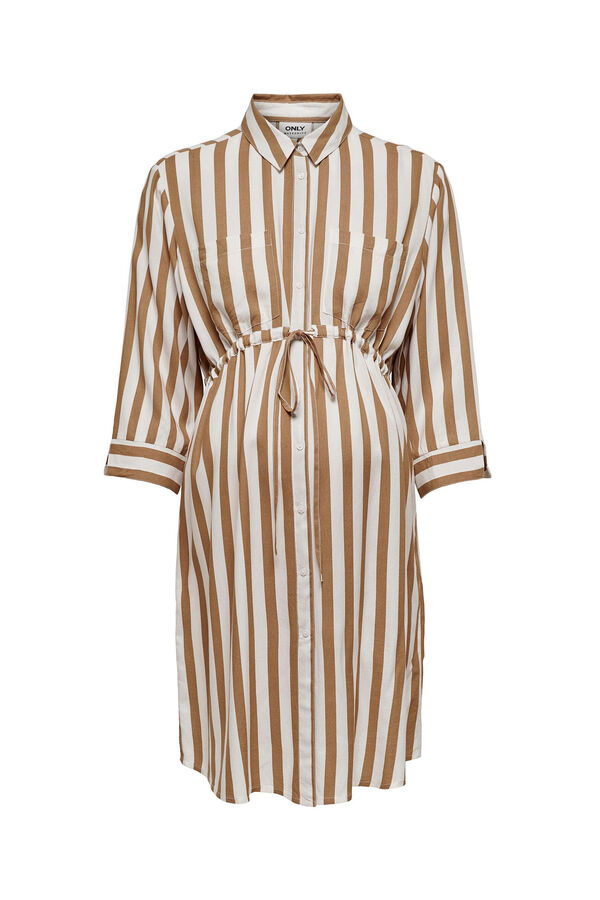 Only Maternity Short Maternity shirt dress branco