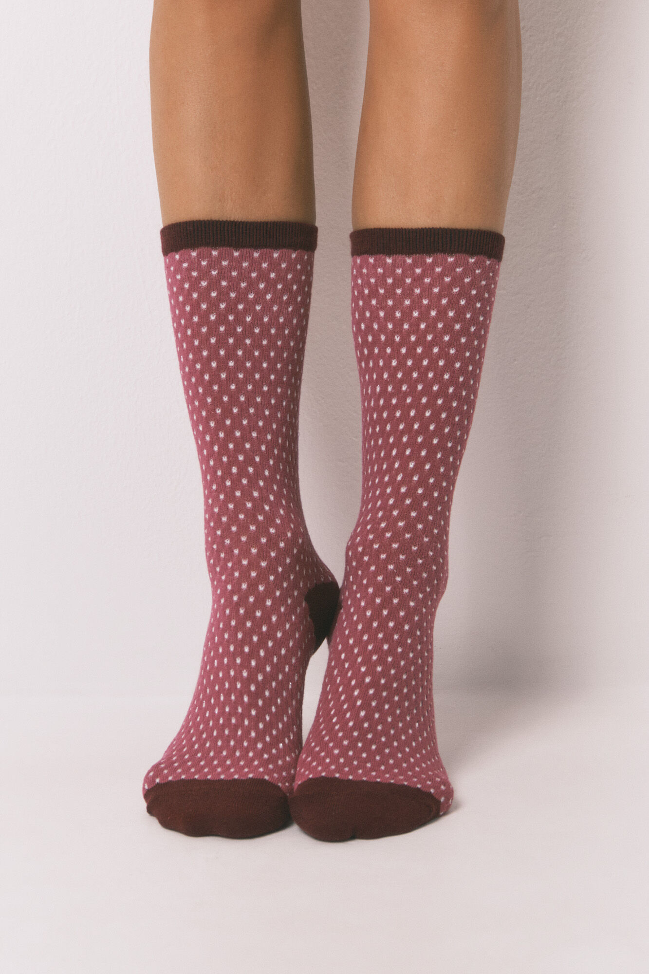 Women'secret Meias longas de lurex granada