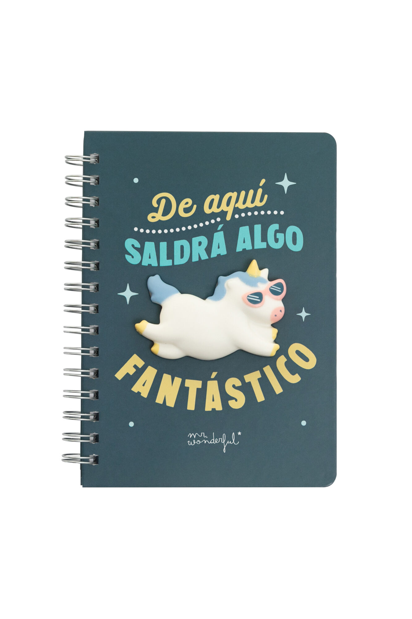 Mr. Wonderful Libreta unicornio - De aqu&iacute; saldr&aacute; algo fant&aacute;stico