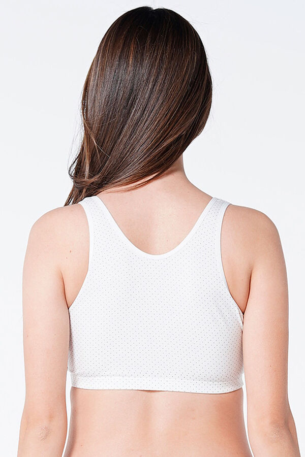 Ohma! Soutien de amamentação cruzado às bolas branco