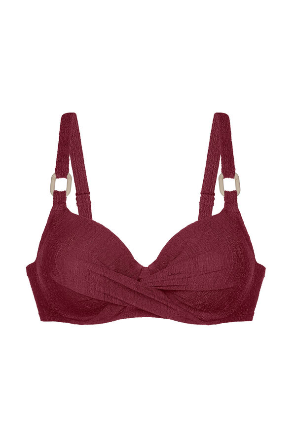 Dorina Top de biqu&iacute;ni vermelho estampado