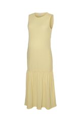 Mamalicious Vestido midi com folho maternity estampado