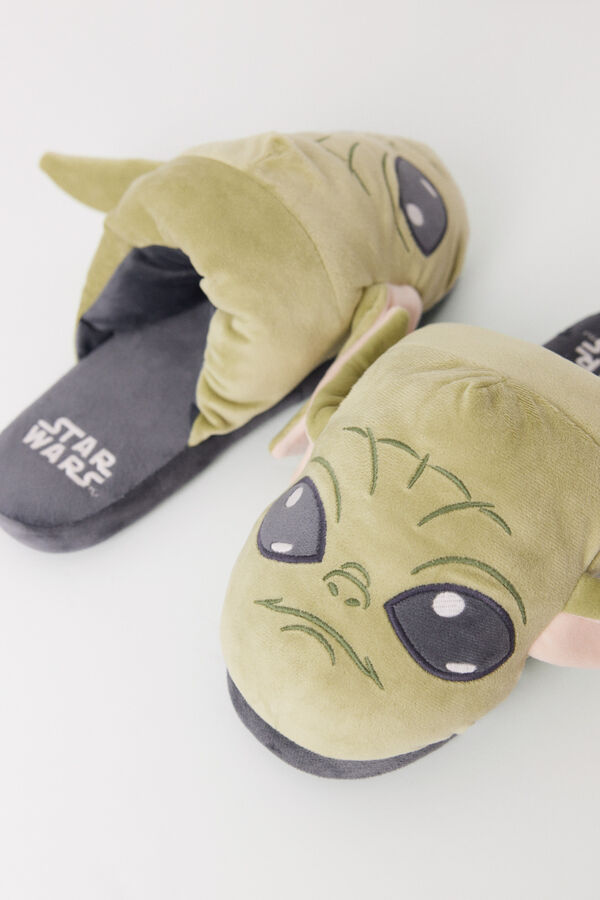 Women'secret Zapatillas casa hombre Grogu 3D verde