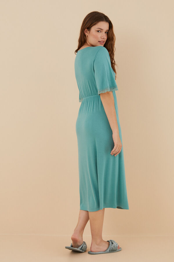 Women'secret Camis&oacute;n evas&eacute; verde viscosa suave verde