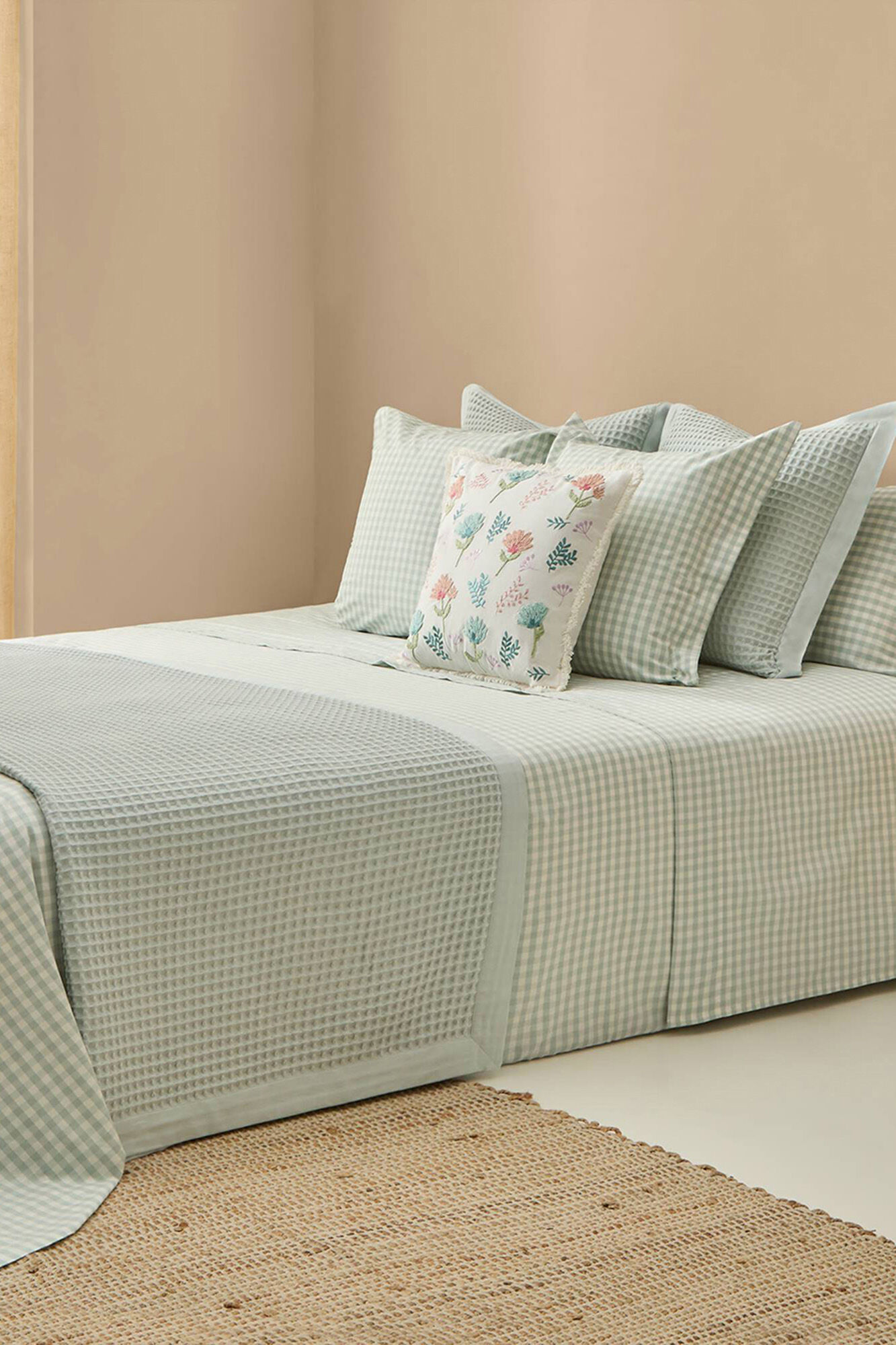 Textura Funda n&oacute;rdica de cuadros vichy