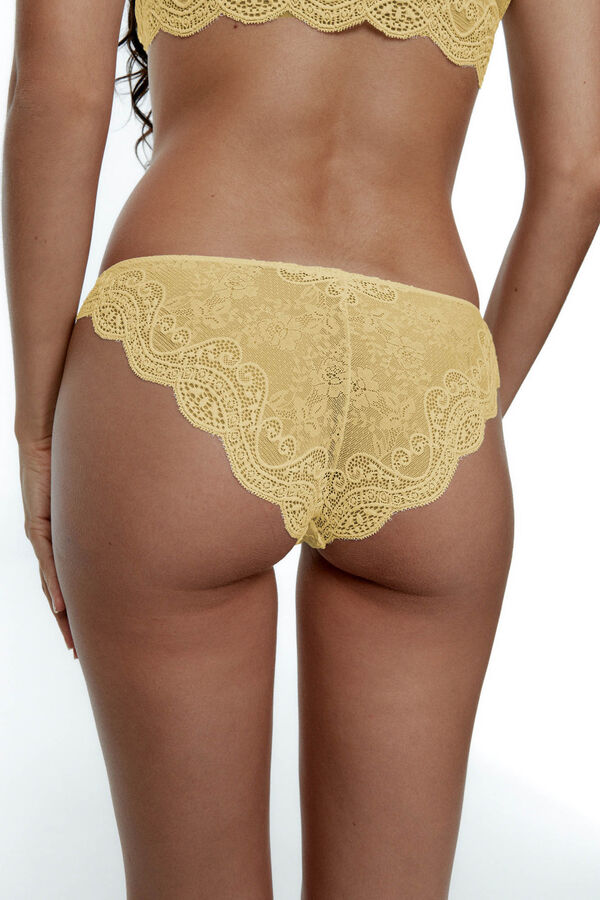 Black Limba Braga brasileña de encaje Sunlit amarillo