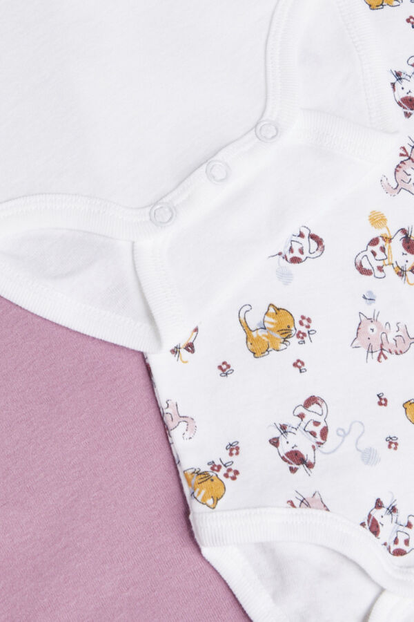 Name it Conjunto de 3 bodies bebé menina rosa