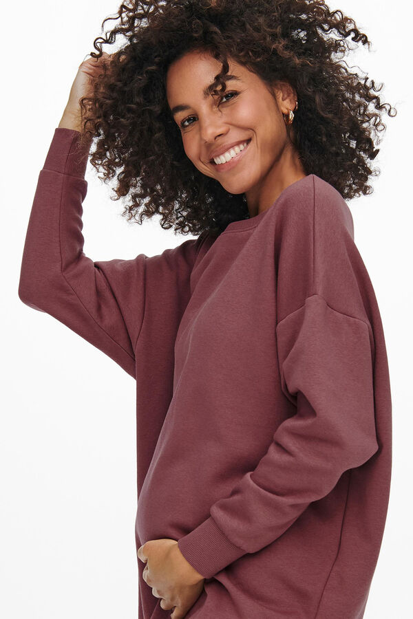 Only Maternity Vestido sudadera maternity rosa