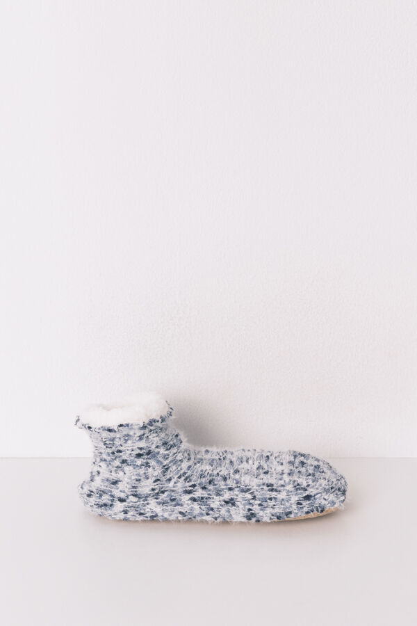 Women'secret Meias curtas de tric&ocirc; azul azul