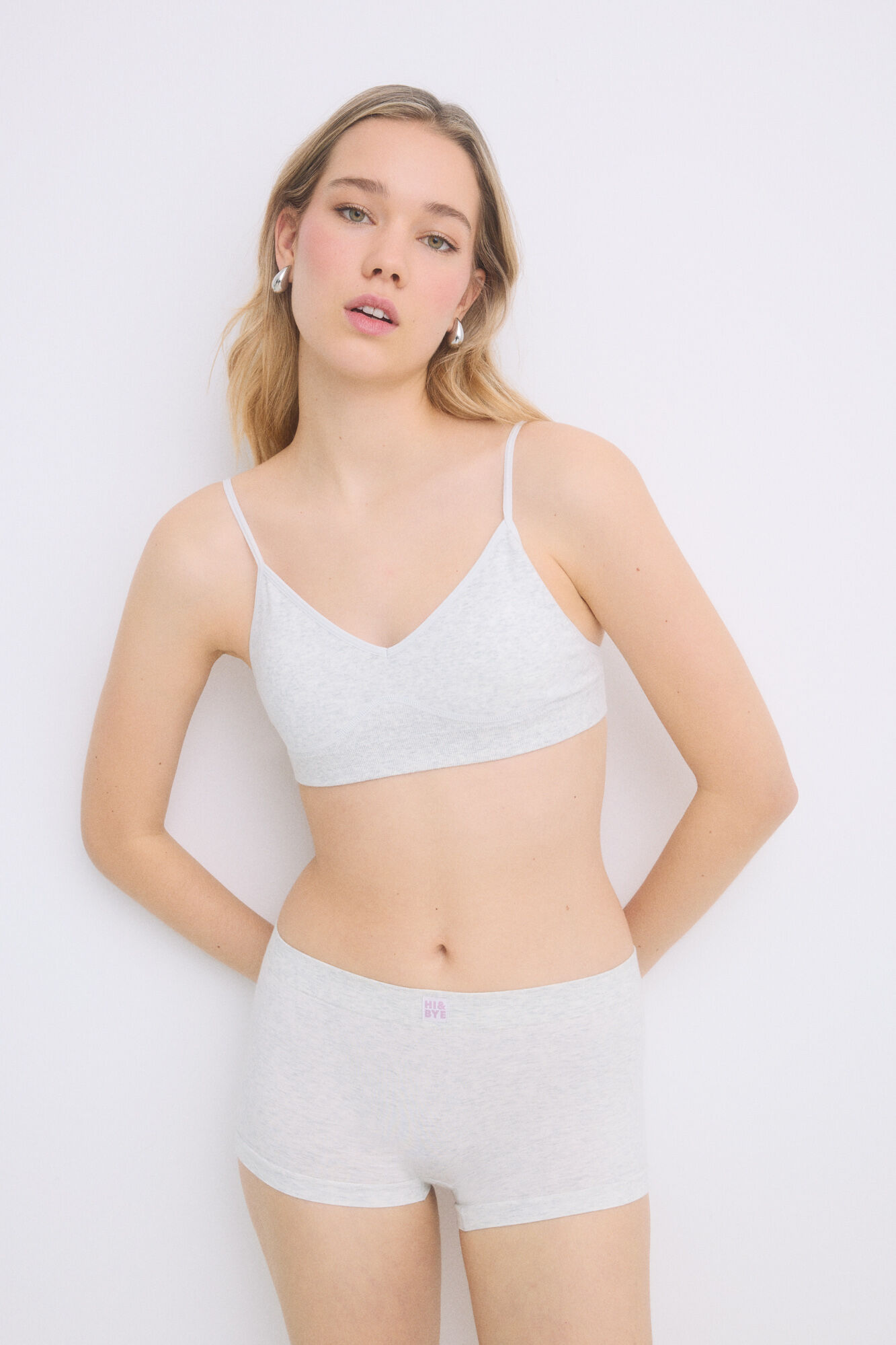 HI&BYE Braga b&oacute;xer seamless gris