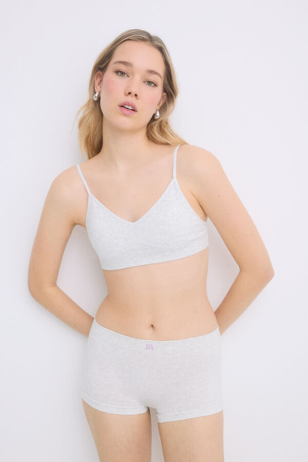 HI&BYE Braga b&oacute;xer seamless gris gris