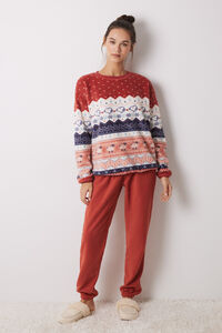 Women'secret Pijama longo e polar de l&atilde; Snoopy