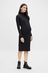 Mamalicious Vestido algod&oacute;n org&aacute;nico maternity negro