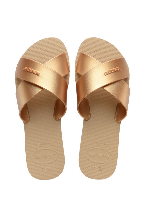 Havaianas Chanclas Hav. Aqua Metallic Dorado/Mostaza amarillo
