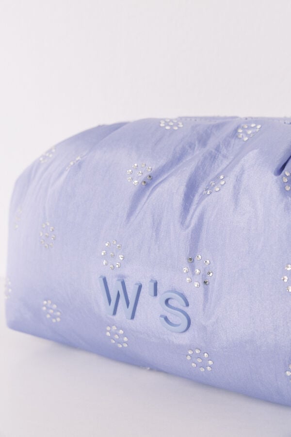 Women'secret Neceser grande acolchado azul strass  morado/lila