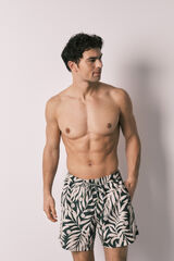 Women'secret Ba&ntilde;ador hombre estampado tropical SmileyWorld&reg; verde