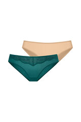 Dorina Pacote de 2 cuecas brasileiras verde