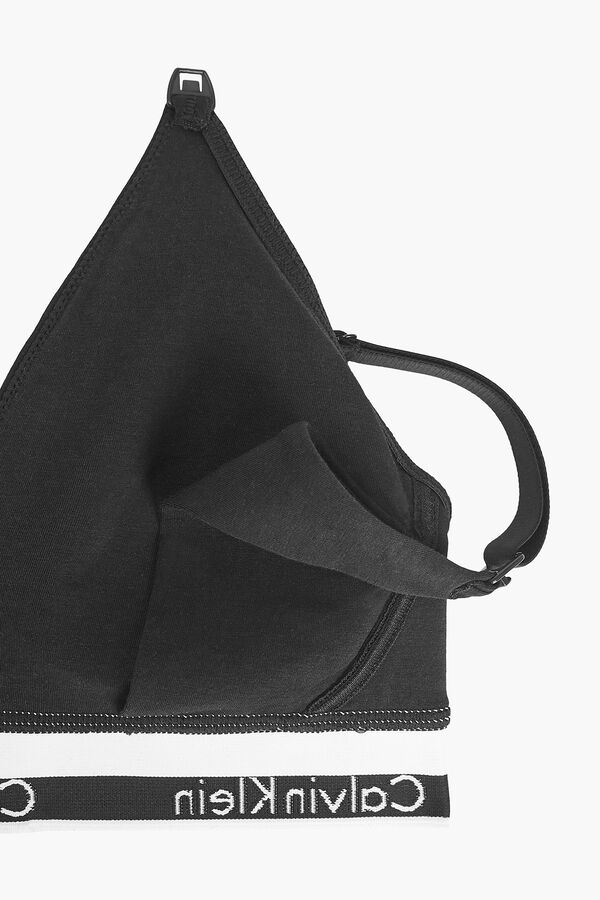 Calvin Klein Top de maternidade algod&atilde;o com c&oacute;s da Calvin Klein preto