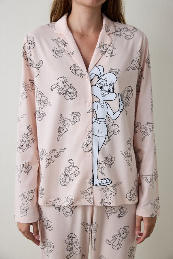 Penti Conjunto de camiseta y pantal&oacute;n Lic Lola Bunny Ls rosa