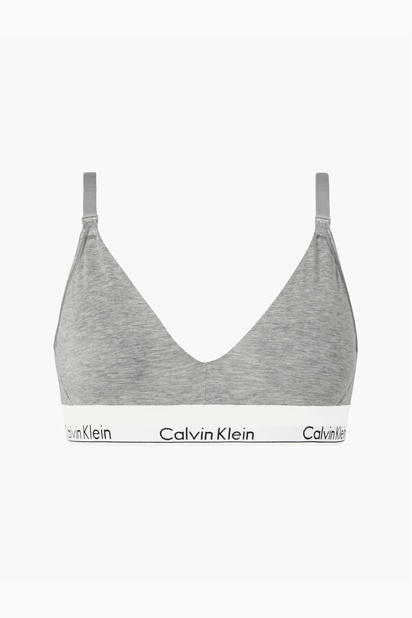 Calvin Klein Top de maternidade algod&atilde;o com c&oacute;s da Calvin Klein cinzento