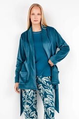 Gisela Bata en tejido polar el&aacute;stico estampado