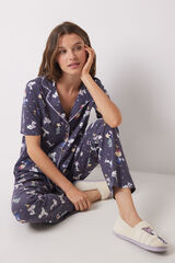 Women'secret Pijama camisero 100% algod&oacute;n Snoopy  estampado