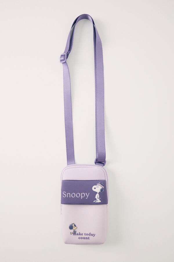 Women'secret Bolso peque&ntilde;o m&oacute;vil Snoopy rosa