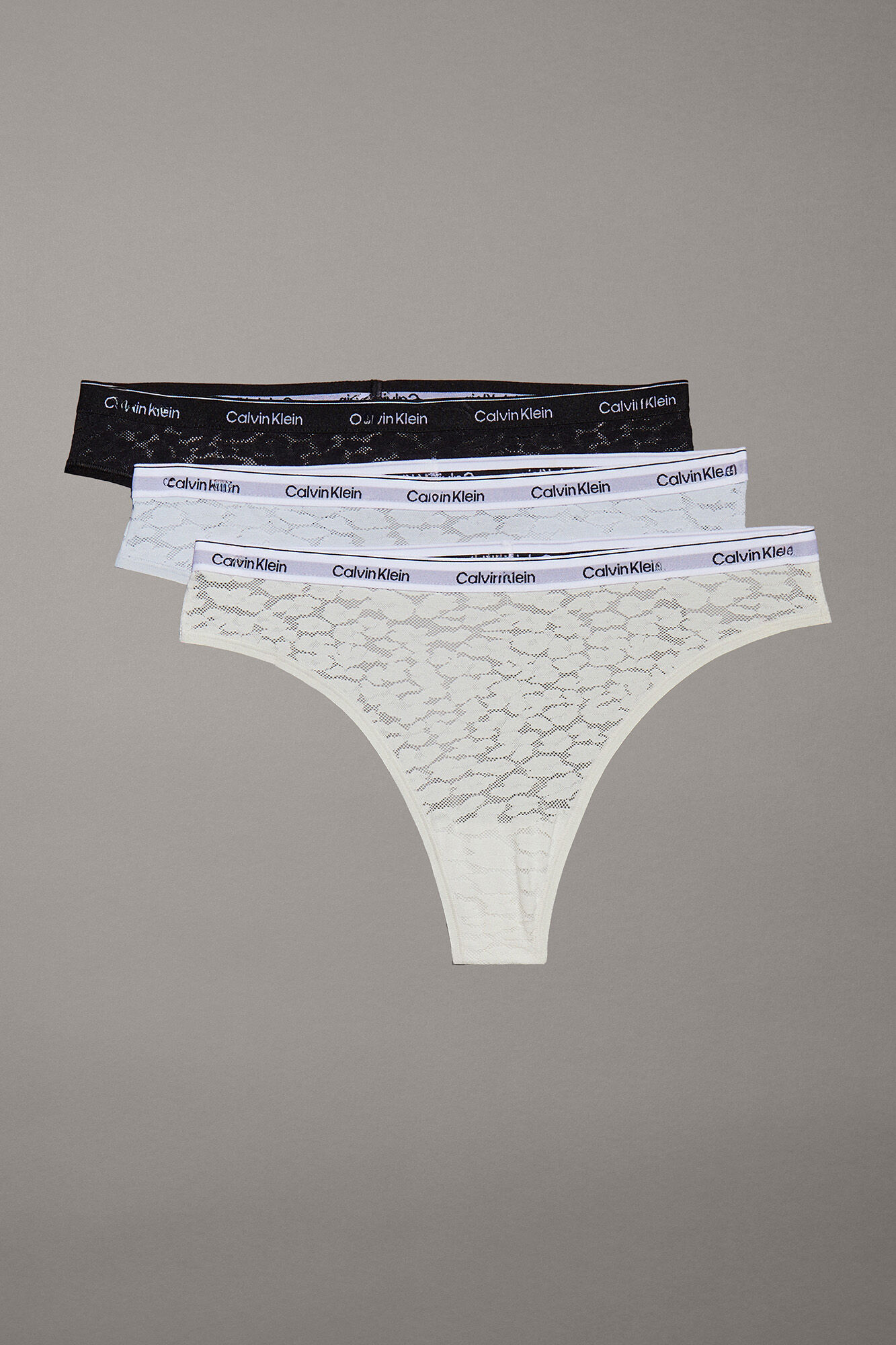 Calvin Klein Pack 3 bragas brasile&ntilde;as logo Calvin Klein