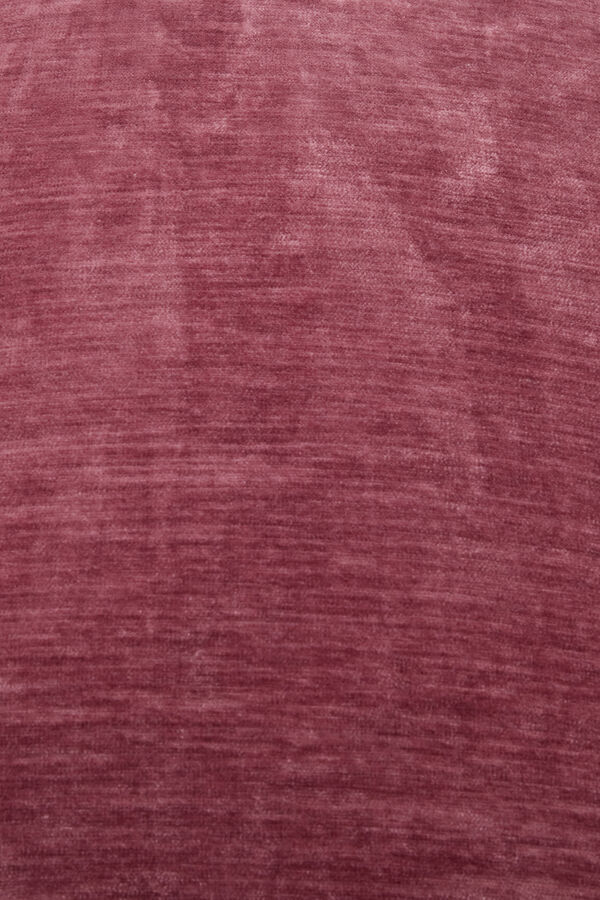 Textura Funda coj&iacute;n terciopelo burdeos