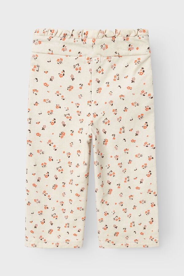 Name it Cal&ccedil;as menina estampado floral branco