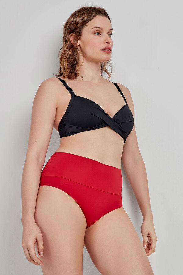 Gisela Top de biquíni preto com capacidade preto