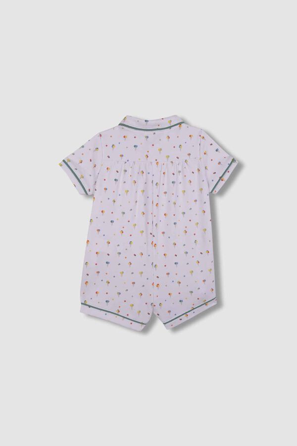 Gocco Pijama branco com estampado de sorvete branco