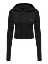 Womensecret Sweatshirt curta com capuz preto