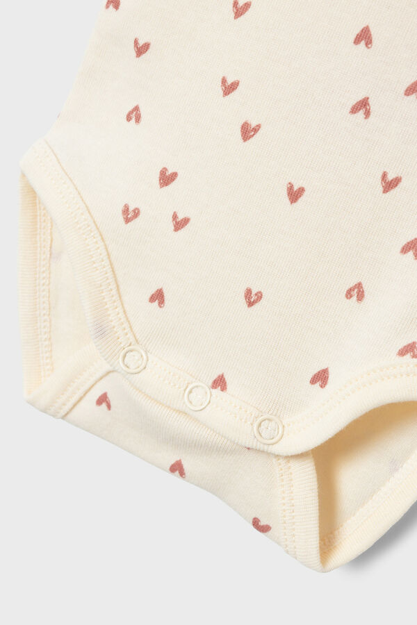 Name it Pack bodys corazones beb&eacute; ni&ntilde;a blanco